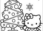 Coloriage De Noel Élégant Photos Coloriage Coloriage D Hello Kitty Et son Sapin De Noël