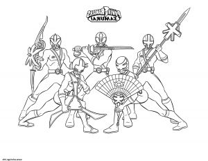 Coloriage De Power Rangers Inspirant Images Coloriage Samurai Power Rangers Equipe Dessin