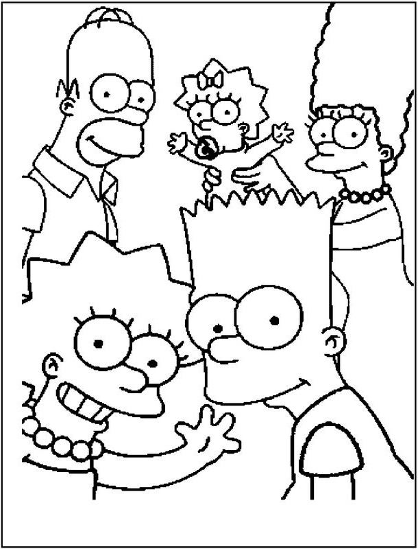 Coloriage De Simpson Nouveau Photos Coloriage De Simpsons Dessin Coloriage De La Famille