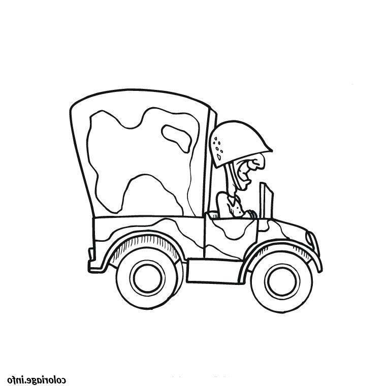 Coloriage De Tracteur à Imprimer Beau Image Coloriage Camion Militaire Dessin