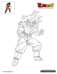 Coloriage Dragon Ball Z Sangoku Luxe Images Coloriages Goku à Colorier Fr Hellokids