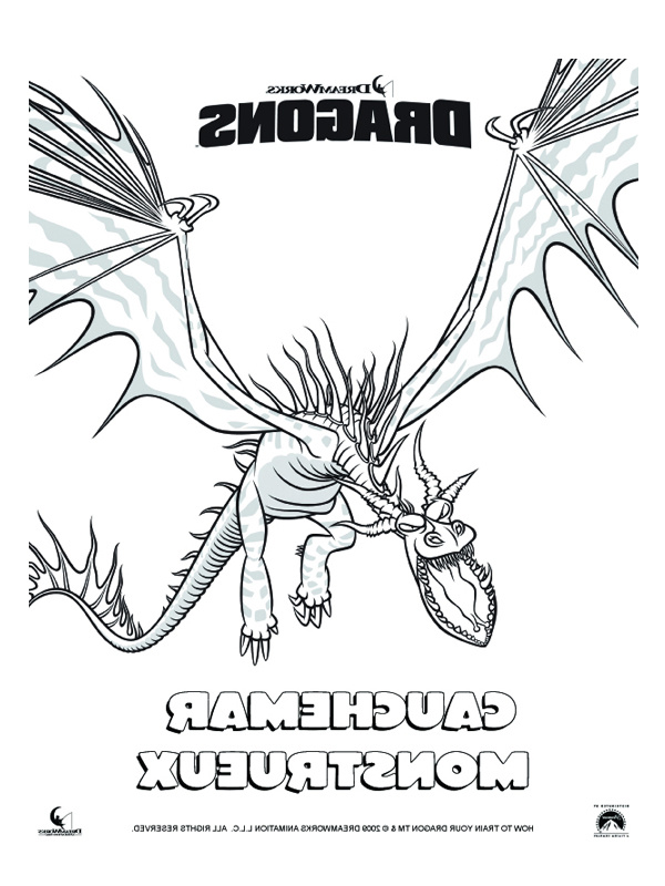 Coloriage Dragons 3 Élégant Image Coloriage A Imprimer Dragon 3d Cauchemar Monstrueux