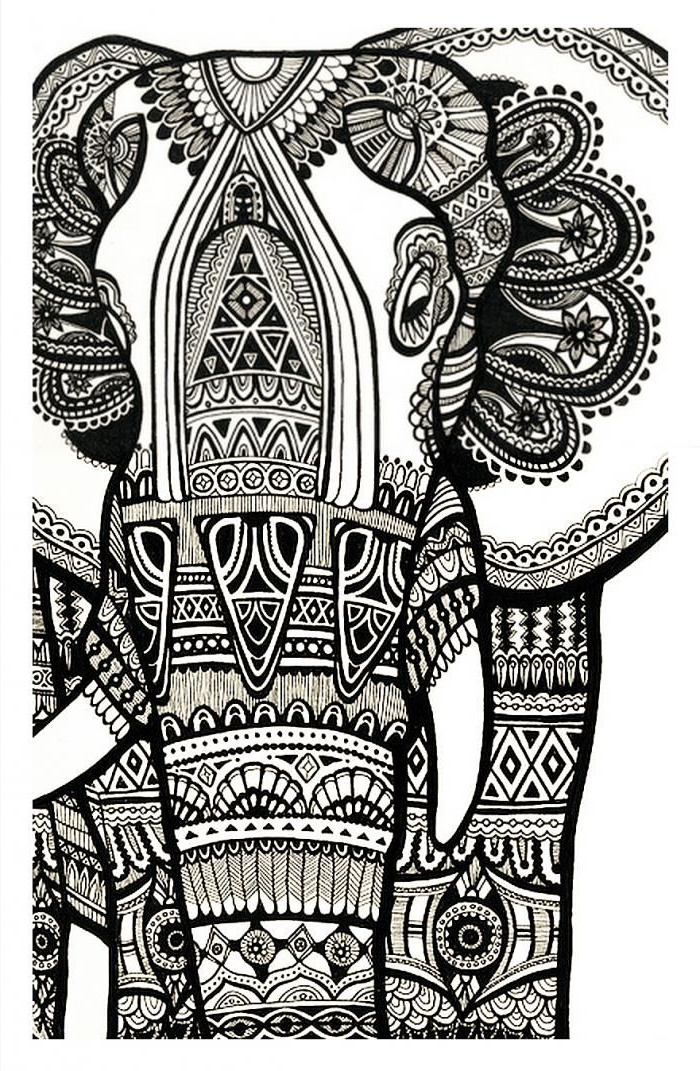 Coloriage éléphant Nouveau Stock 17 Images About Coloriage Adulte On Pinterest