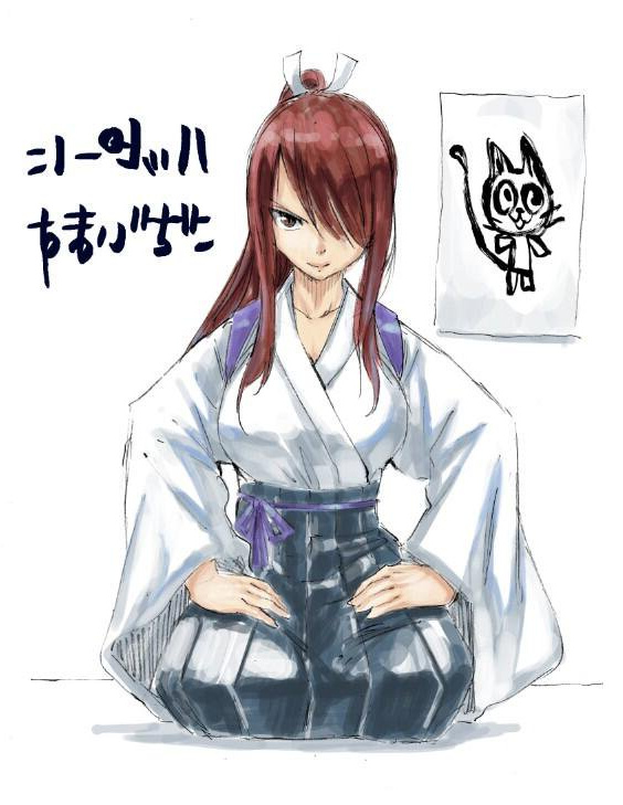 Coloriage Fairy Tail Erza Beau Galerie 真島ヒロ On Twitter &quot;落書き。