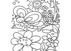 Coloriage Fleur Maternelle Beau Photos Coloriage Jardin Fleurs sous Le soleil Dessin Gratuit à