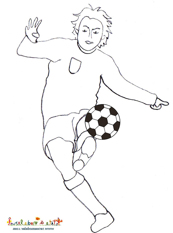 Coloriage Footballeur Élégant Image Coloriage D Un Joueur De Foot équipe De Foot Du Japon