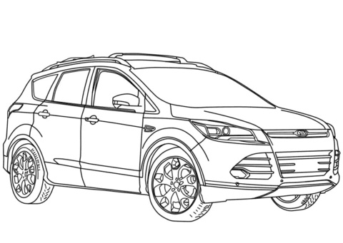 Coloriage ford Mustang Inspirant Galerie Coloriage 2014 ford Escape