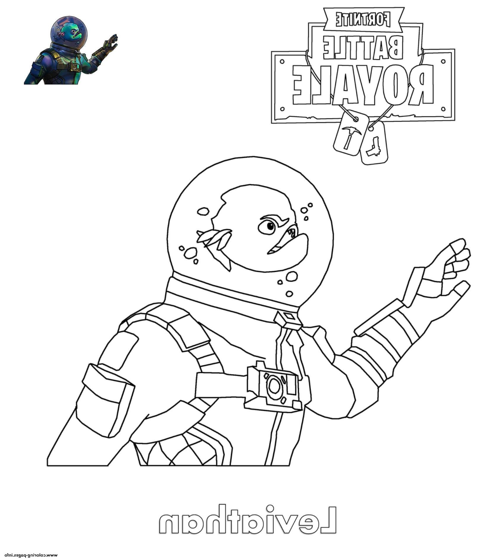 Coloriage fortnite Battle Royale Beau Images fortnite Leviathan Skin Coloring Pages Printable