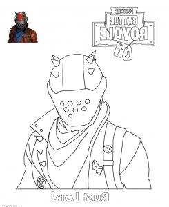 Coloriage fortnite Personnage Impressionnant Photographie Coloriage Rust Lord fortnite Battle Royale Jecolorie