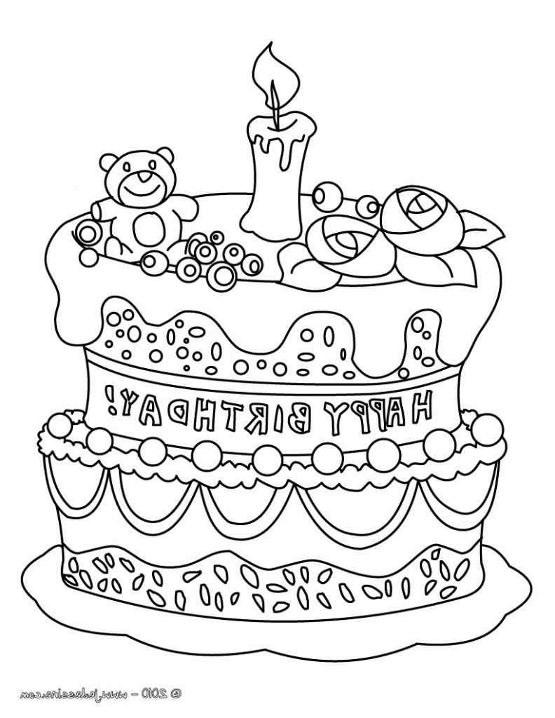 Coloriage Gateau Anniversaire 6 Ans Bestof Collection Dessin Gateau