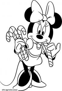 Coloriage Gratuit Noel Luxe Collection Coloriage Minnie Mouse Disney Noel Jecolorie