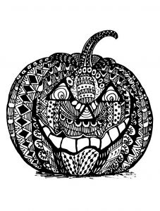 Coloriage Halloween Citrouille Luxe Collection Halloween Zentangle Citrouille Halloween Coloriages