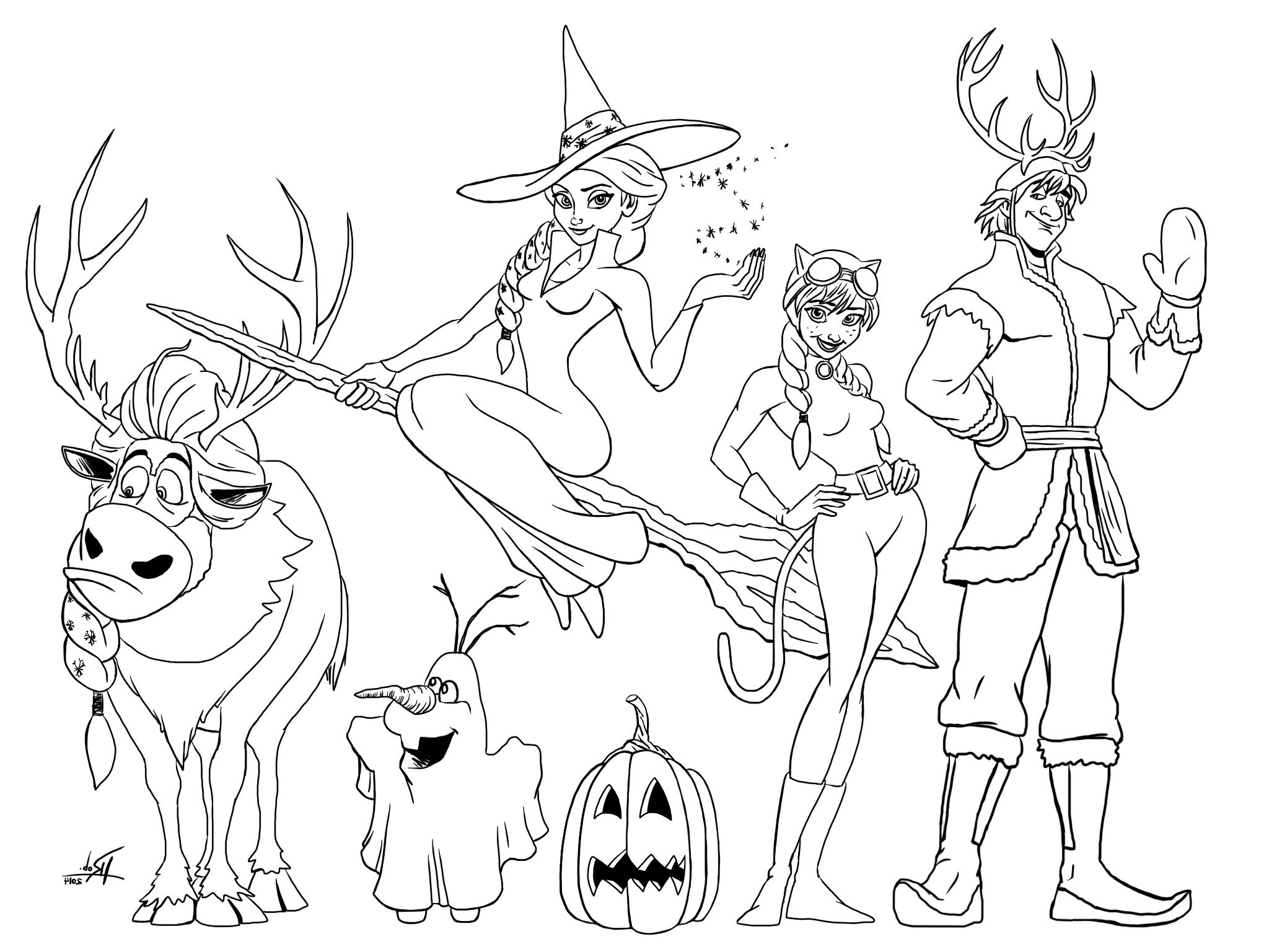 Coloriage Halloween Disney Inspirant Image Frozen Halloween Coloring Page Mommy In Sports