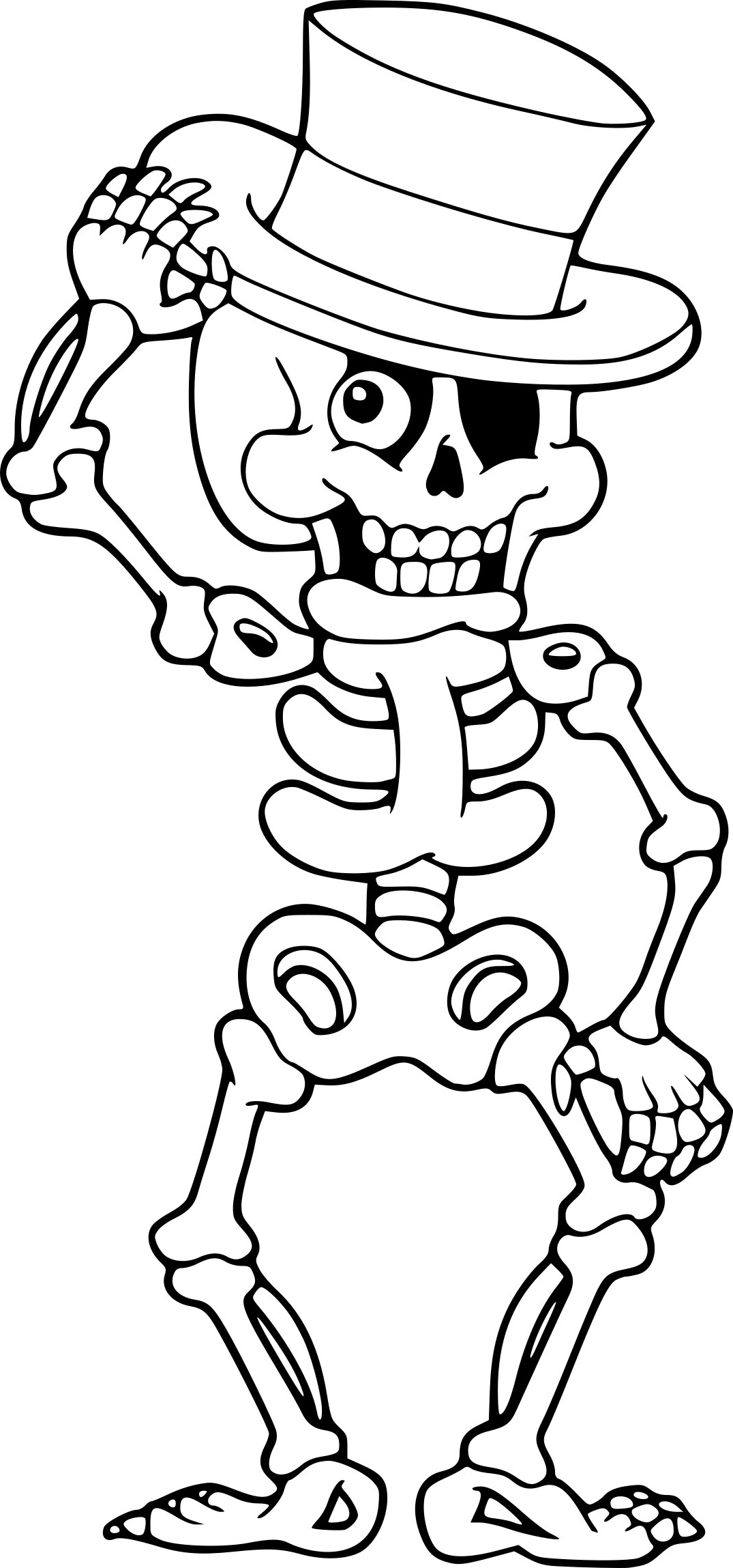Coloriage Halloween Squelette Nouveau Photographie Coloriage Squelette Halloween à Imprimer