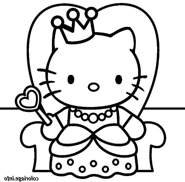 Coloriage Hello Kitty Coeur Beau Image Coloriage Dessin Hello Kitty 17 Dessin