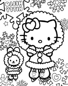 Coloriage Hello Kitty Coeur Bestof Images Coloriage Hello Kitty 5 Momes