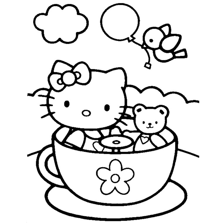 Coloriage Hello Kitty Coeur Inspirant Image Coloriage Hello Kitty Avec Un Coeur A Imprimer
