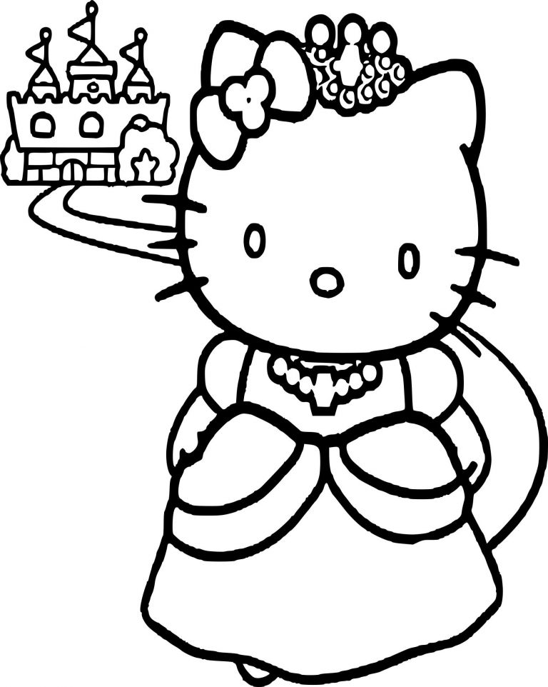  Coloriage Hello Kitty Princesse  Unique Photos Hello  Kitty  