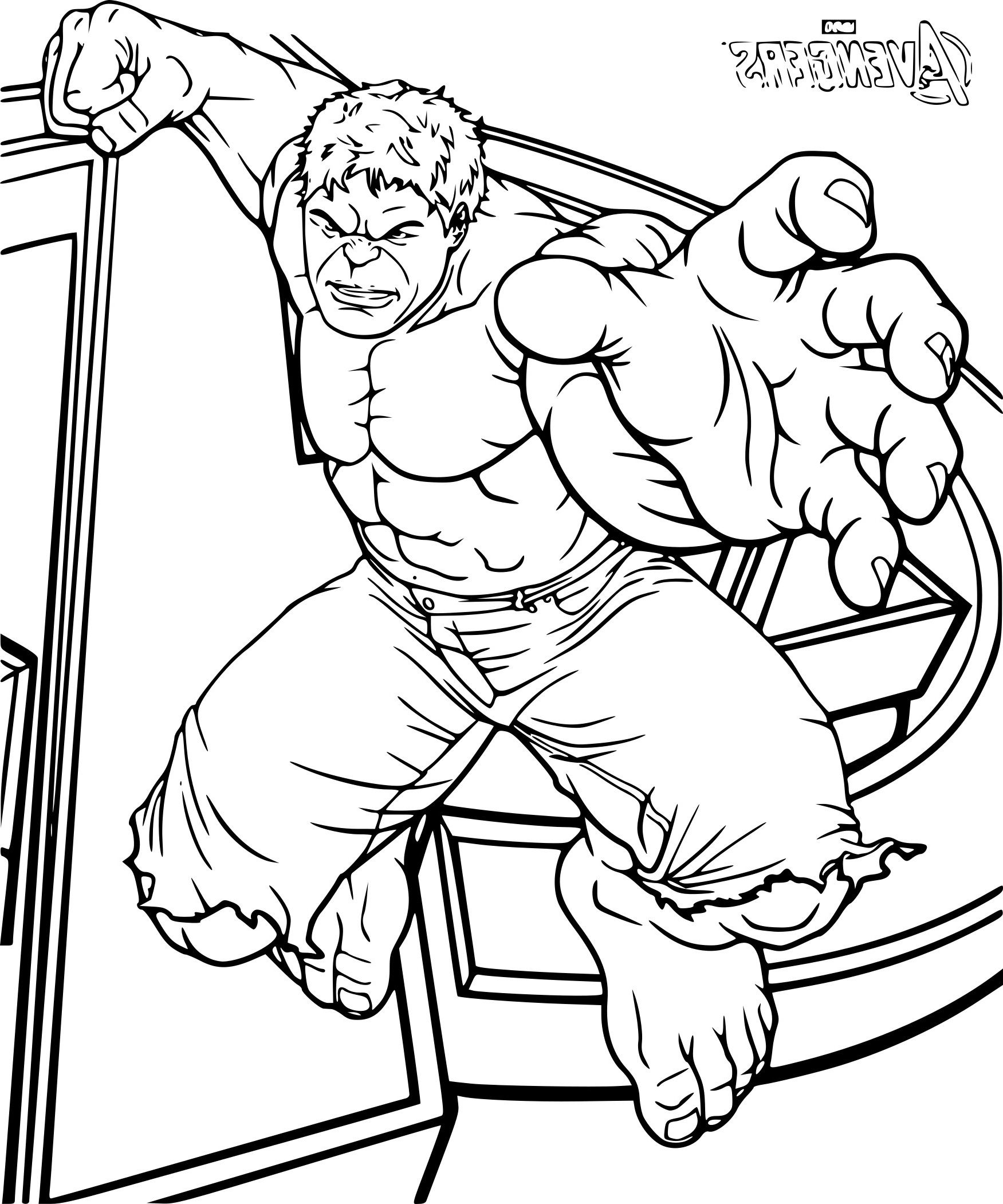 Coloriage Hulk Inspirant Stock Coloriage Avengers Hulk à Imprimer