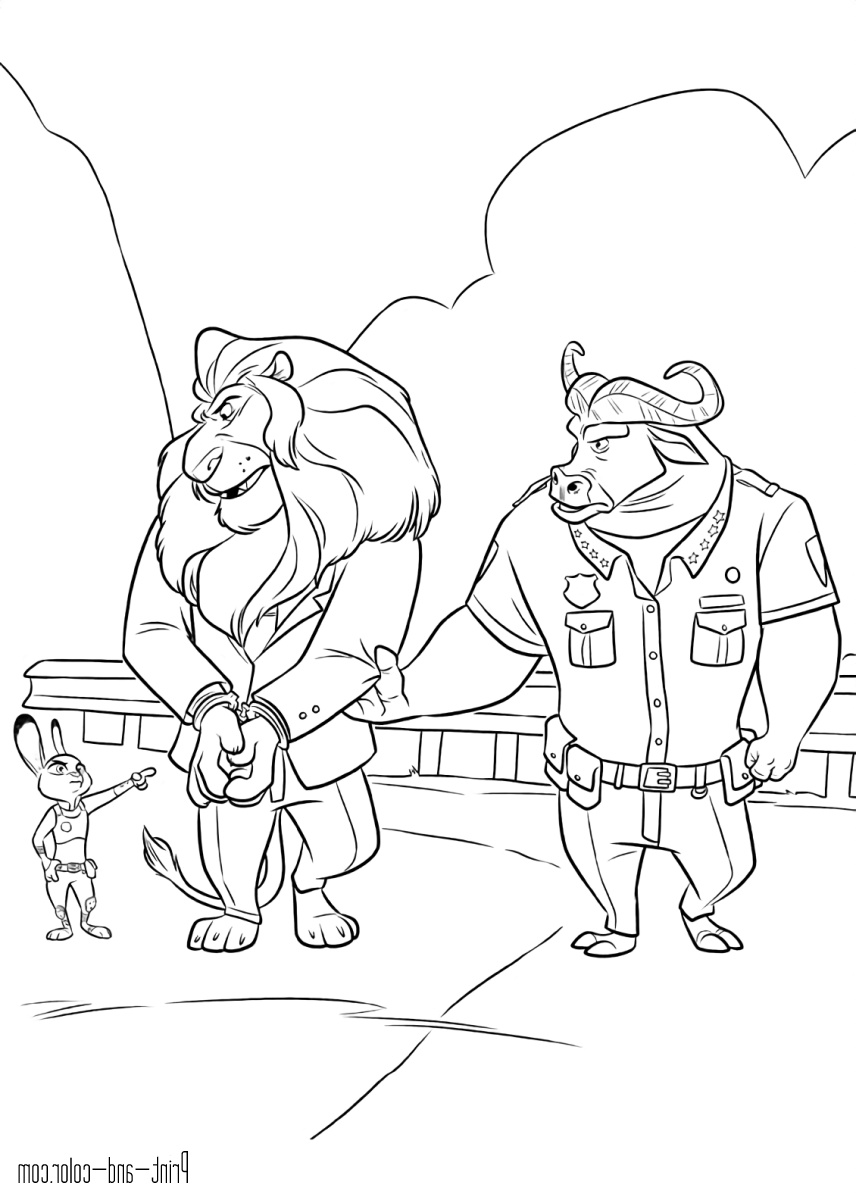 Coloriage* Impressionnant Photos Zootopia Coloring Pages