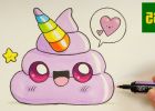 Coloriage Kawaii Caca Impressionnant Images Ment Dessiner Un Emoji Crotte Licorne Kawaii Dessiner