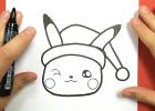 Coloriage Kawaii Noel Beau Photos Ment Dessiner Pikachu Kawaii Pour NoËl