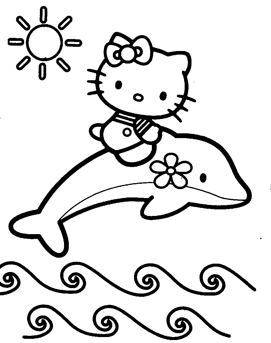 Coloriage Kitty Cool Collection Dessins Gratuits à Colorier Coloriage Hello Kitty Sirene