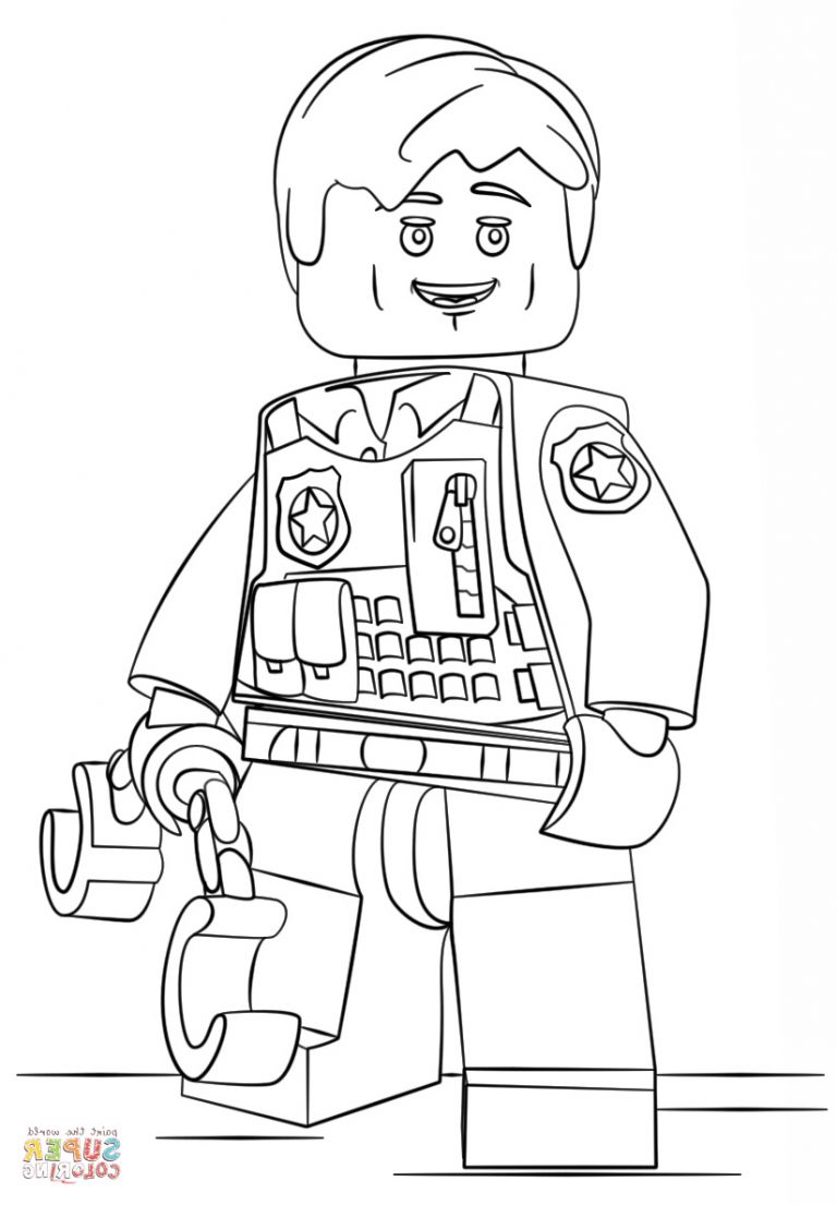 Coloriage Lego City Luxe Image Coloriage Policier Lego - Coloriage ...