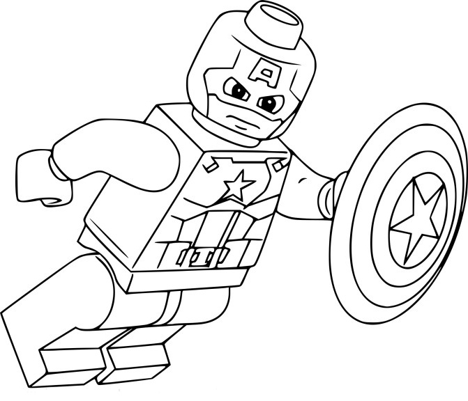 Coloriage Lego Spiderman Bestof Image Coloriage Lego Capitaine America à Imprimer