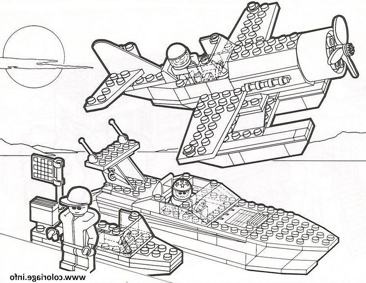 Coloriage Lego Spiderman Bestof Photos Coloriage Lego City sousmarin Bateau Jet Dessin