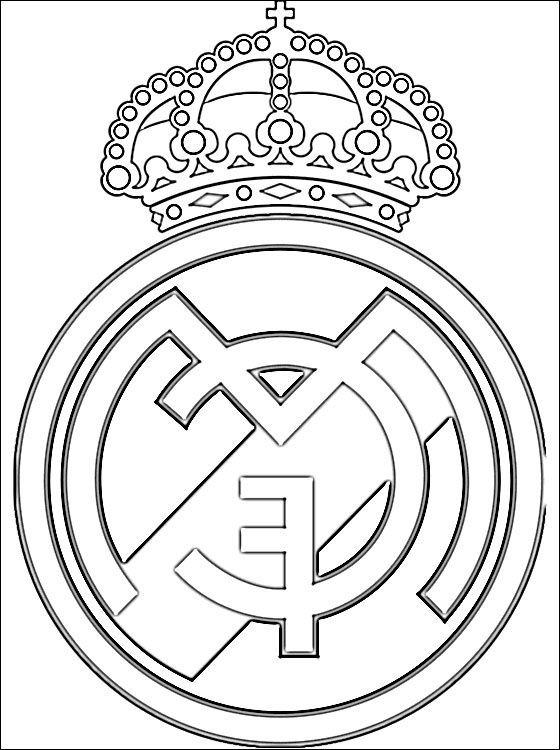 Coloriage Logo Real Madrid Beau Collection Dessin De Logo Real Madrid Club De Fútbol