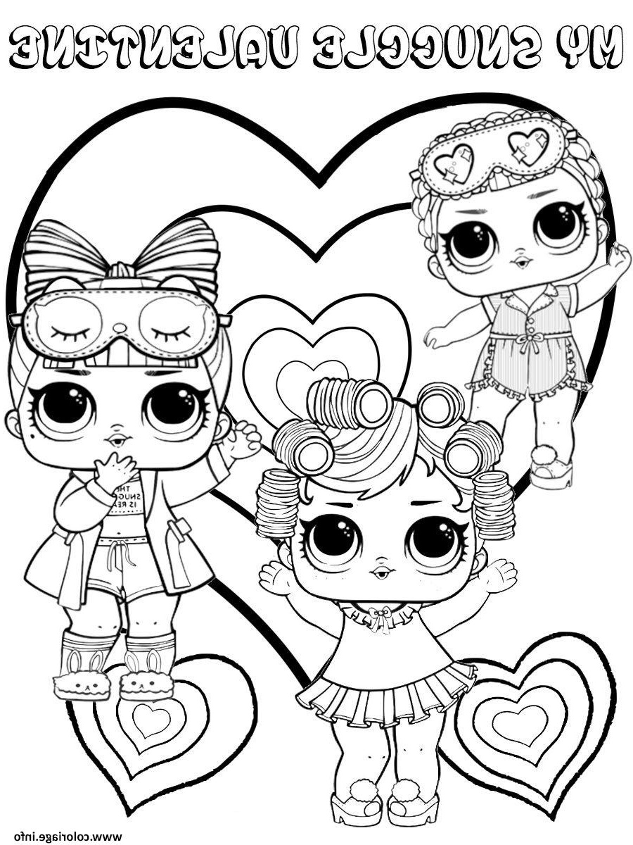 Coloriage Lol Cool Collection Coloriage Snuggle Valentine Dolls Kids Jecolorie