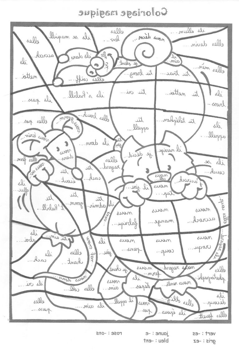 Coloriage Magique Cool Galerie Coloriage Magique Ce1 Conjugaison