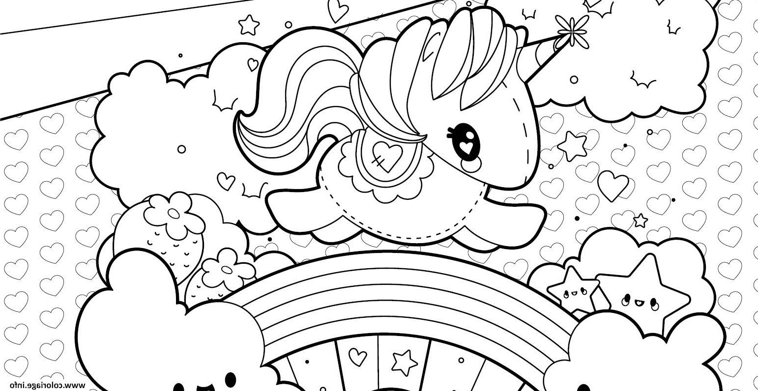 Coloriage Magique Licorne à Imprimer Élégant Images Coloriage Licorne Arc En Ciel Kawaii Etoiles Happy Unicorn