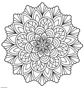 Coloriage Mandala à Imprimer Bestof Stock Coloriage Mandala Fleur Avec Feuilles Dessin