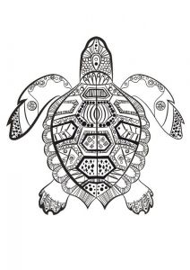 Coloriage Mandala Animal Unique Stock Coloriage Mandala Dauphin à Imprimer La tortue Marine