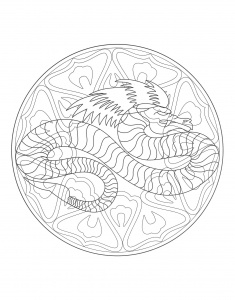 Coloriage Mandala Dragon Nouveau Collection Dragon Coloriages Pour Enfants
