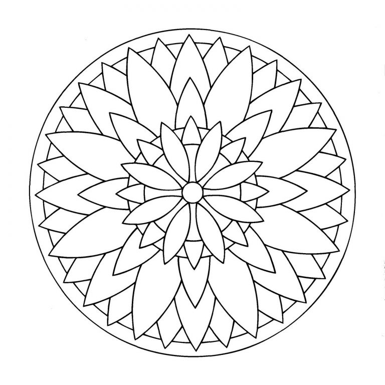 Coloriage Mandala Facile à Imprimer Bestof Stock Coloriage Mandala