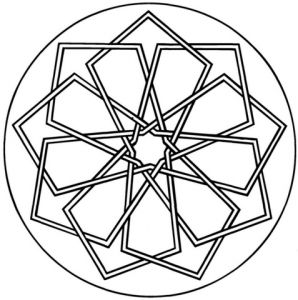 Coloriage Mandala Simple Impressionnant Image Coloriage Mandala Géométrique Simple