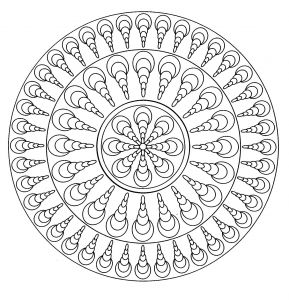 Coloriage Mandala Simple Luxe Photographie Mandala Facile 4 Mandalas Coloriages Difficiles Pour
