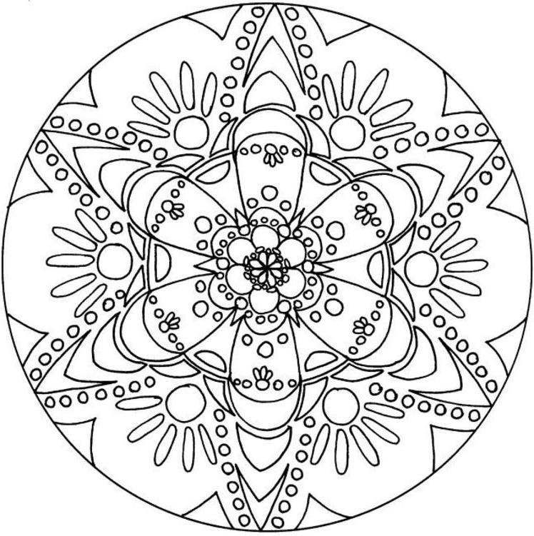 Coloriage Mandalas Unique Photographie Coloriage De Mandala