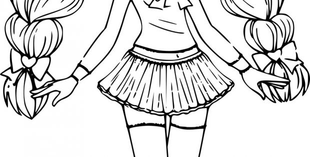 Coloriage Manga Chibi élégant Collection Coloriage Chibi