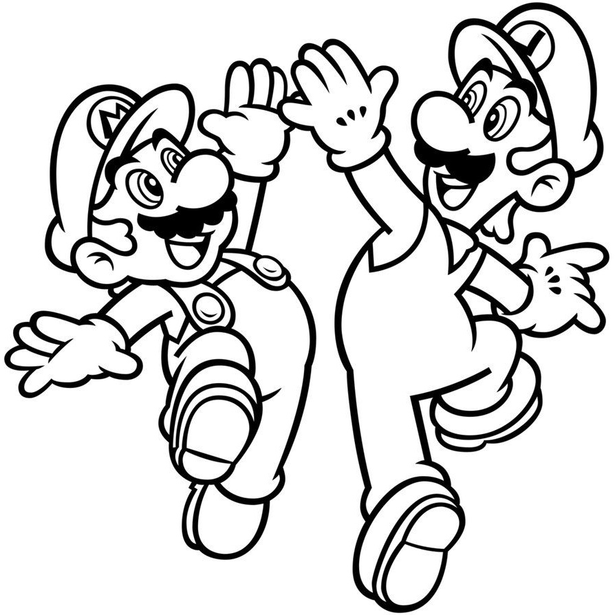 Coloriage Mario Bross Inspirant Image Dessin De Luigi Et Mario à Imprimer A Partir De La