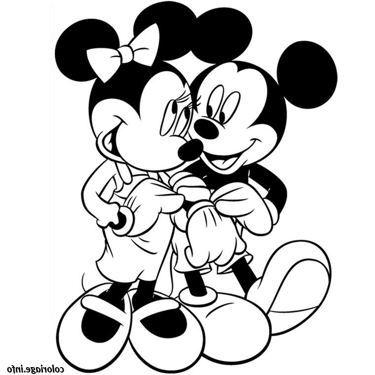 Coloriage Mickey Minnie Cool Galerie Coloriage Mickey Minnie Dessin