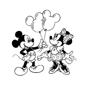 Coloriage Mickey Minnie Impressionnant Photos Mickey Minnie 2 Ballons Coloriage Mickey Et Ses Amis