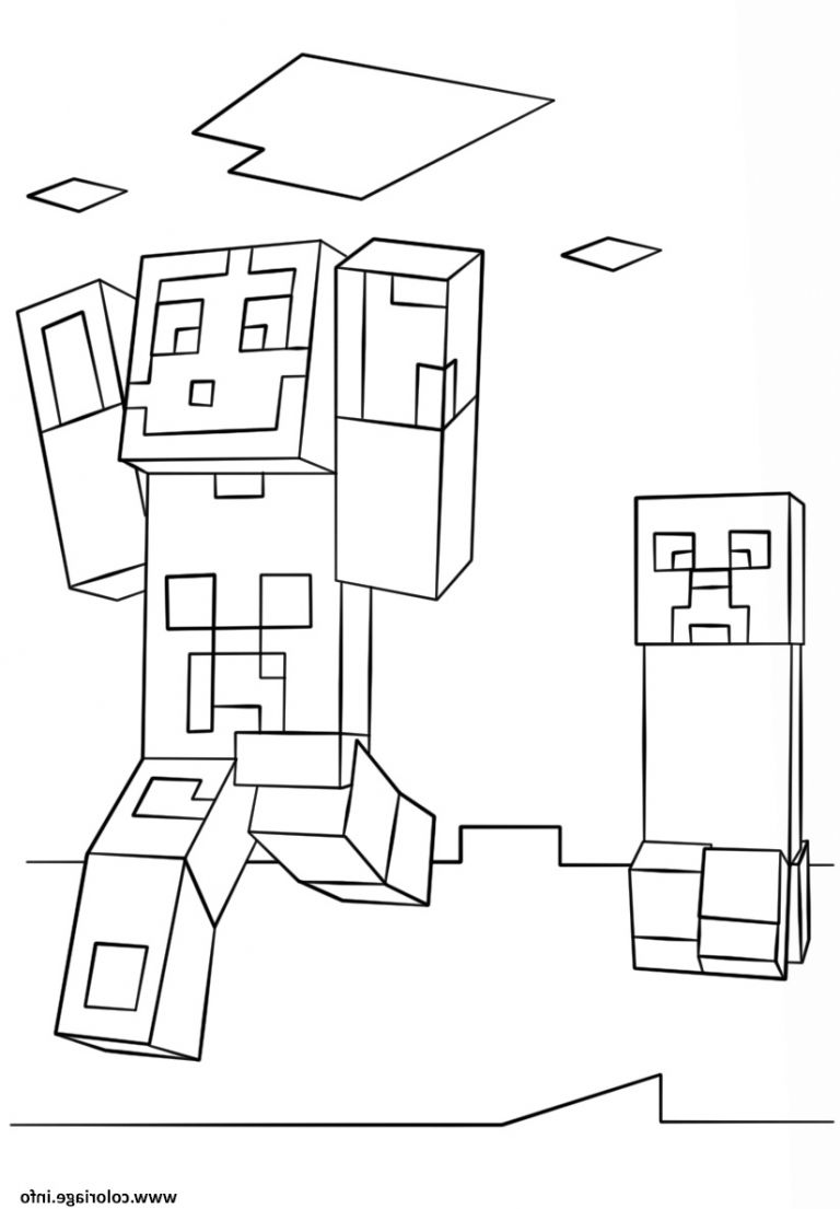 Coloriage Minecraft Creeper Mutant Élégant Images Coloriage Minecraft ...