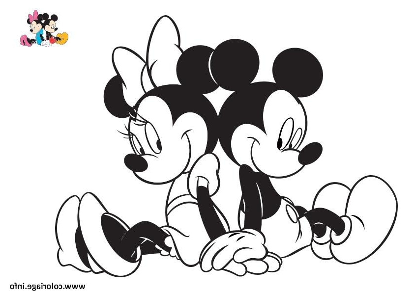 Coloriage Minnie Cool Photographie Coloriage Disney Mickey Et Minnie2 Jecolorie