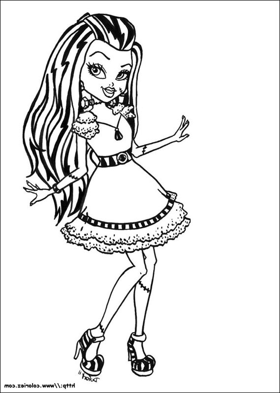 Coloriage Monster High à Imprimer Luxe Images Coloriage Frankie Stein 2