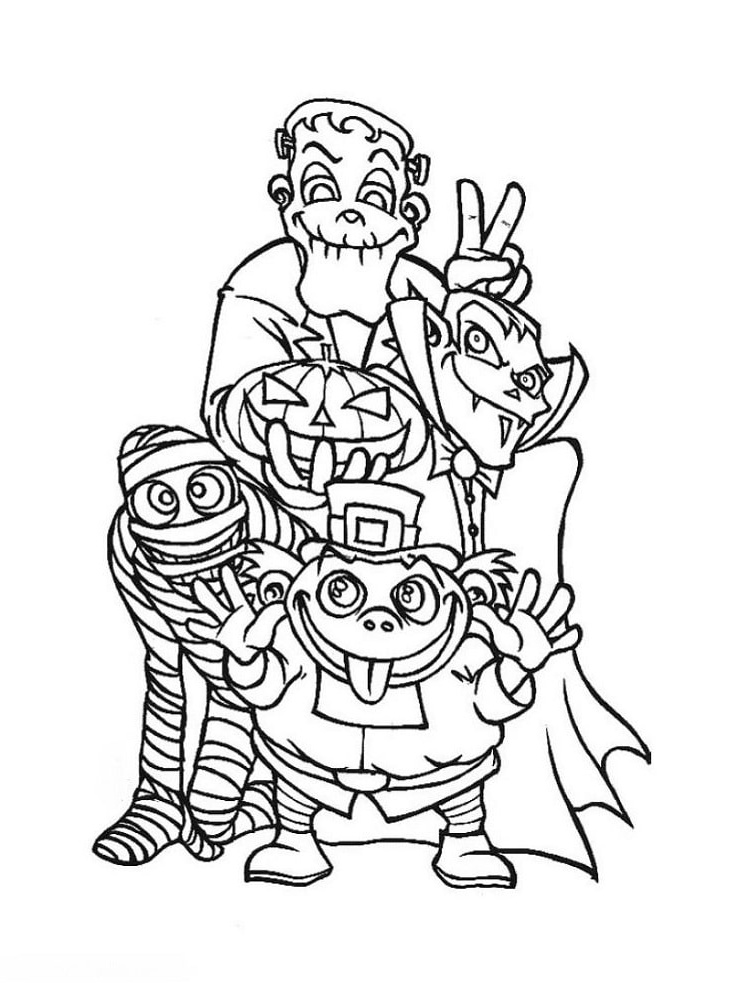 Coloriage Monstre Luxe Collection Monstres D Halloween Les Coloriages