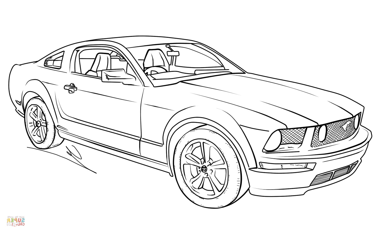 Coloriage Mustang Unique Photos Coloriage ford Mustang Gt